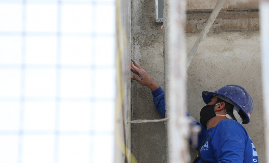 Delegacia Colombo Construcao da Delegacia Cidada de Colombo. A delegacia cidadã é um novo modelo de atendimento em delegacias no Paraná, com espaços específicos e reservados para separar vítimas de agressores e possibilidade de auxílio de assistentes sociais e psicólogos, quando necessário. Colombo - 02/09/2020 - Foto: Geraldo Bubniak/AEN