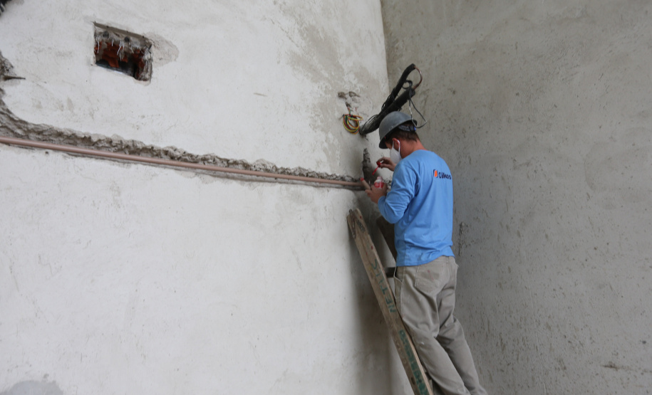 Delegacia Colombo Construcao da Delegacia Cidada de Colombo. A delegacia cidadã é um novo modelo de atendimento em delegacias no Paraná, com espaços específicos e reservados para separar vítimas de agressores e possibilidade de auxílio de assistentes sociais e psicólogos, quando necessário. Colombo - 02/09/2020 - Foto: Geraldo Bubniak/AEN