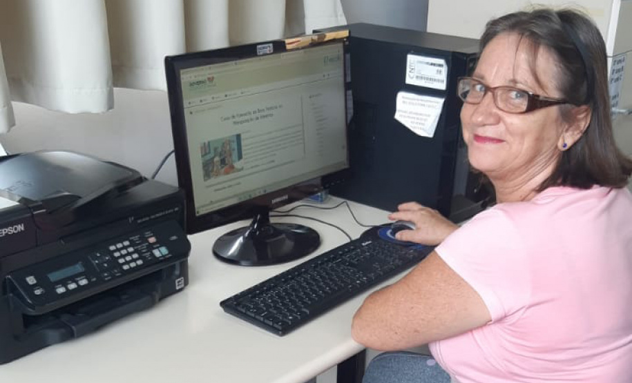 Terezinha Antônio, do Colégio Estadual Alberto de Carvalho, em Prudentópolis, Centro-Sul do Paraná. Foto: Fundepar