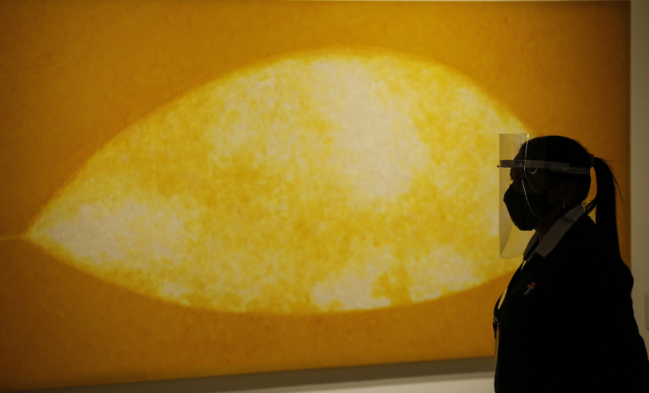 Exposição com obras do acervo é destaque em oficina e mediação no Oscar Niemeyer-Foto : Jonathan Campos / AEN