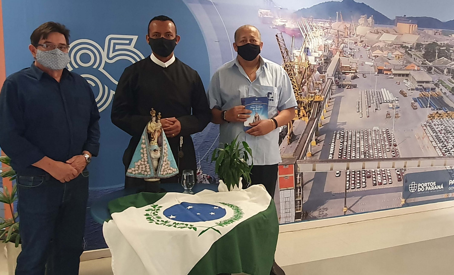 Porto de Paranaguá recebe visita da imagem de Nossa Senhora do Rocio.Foto: Nájia Furlan/ Portos do Paran