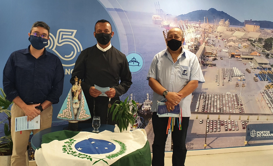 Porto de Paranaguá recebe visita da imagem de Nossa Senhora do Rocio.Foto: Nájia Furlan/ Portos do Paraná