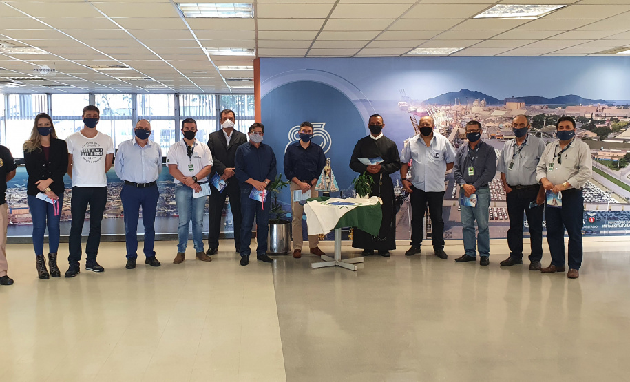 Porto de Paranaguá recebe visita da imagem de Nossa Senhora do Rocio.Foto: Nájia Furlan/ Portos do Paraná