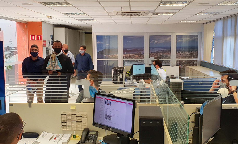 Porto de Paranaguá recebe visita da imagem de Nossa Senhora do Rocio.Foto: Nájia Furlan/ Portos do Paraná