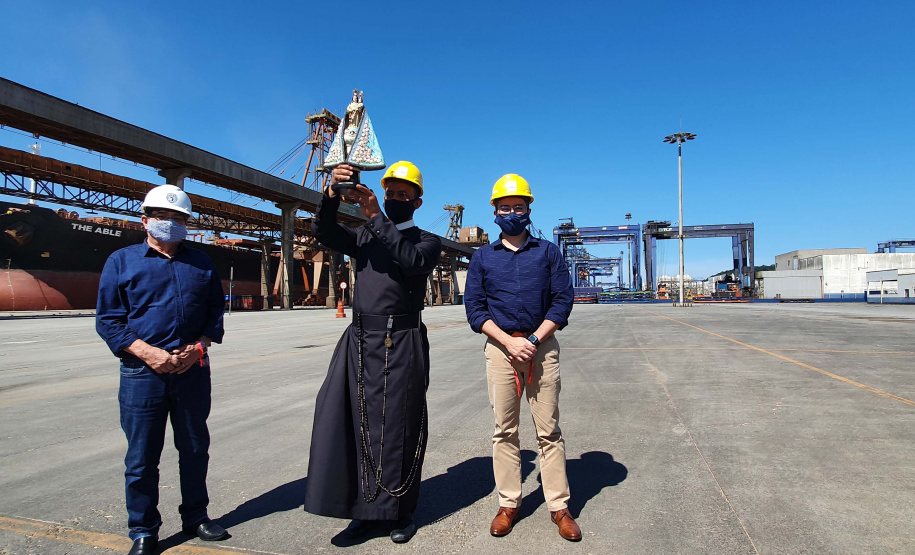 Porto de Paranaguá recebe visita da imagem de Nossa Senhora do Rocio.Foto: Nájia Furlan/ Portos do Paraná