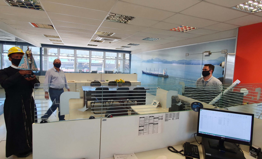 Porto de Paranaguá recebe visita da imagem de Nossa Senhora do Rocio.Foto: Nájia Furlan/ Portos do Paraná