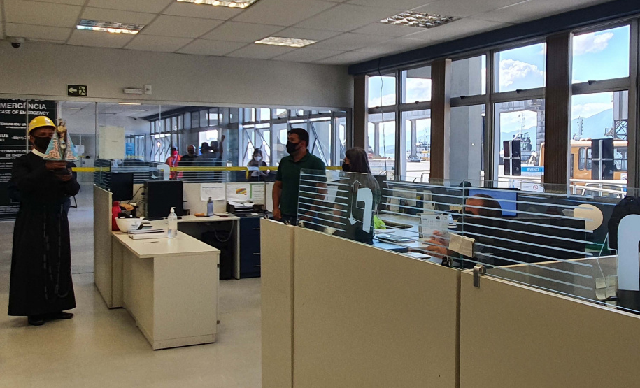 Porto de Paranaguá recebe visita da imagem de Nossa Senhora do Rocio.Foto: Nájia Furlan/ Portos do Paraná