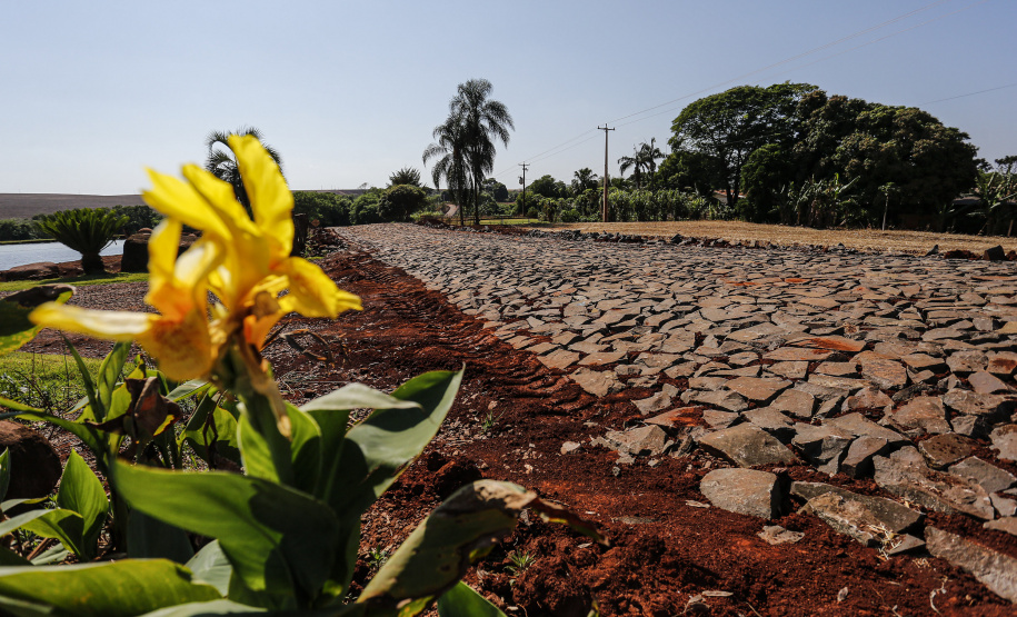 Maripá - 21-10-2020 -Pavimentação da estrada Auto Aurora em Maripá - Foto : Jonathan Campos / AEN