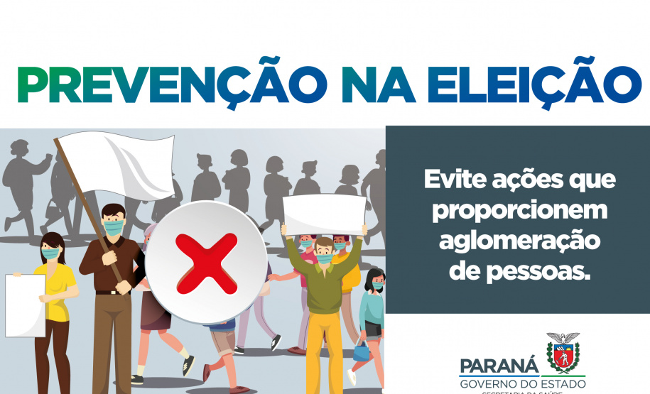 Todos devem cumprir medidas sanitárias durante a campanha eleitoral. Imagem:SESA