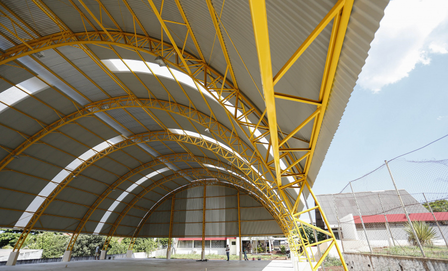 São Miguel do Iguaçu - 21-10-2020 - Ginasio do Colegio Estadual Campo Castelo Branco - Foto : Jonathan Campos / AEN