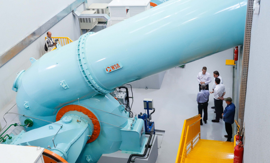 O governador Carlos Massa Ratinho Junior participou nesta sexta-feira (06), ao lado presidente da República Jair Bolsonaro, da inauguração da Pequena Central Hidrelétrica (PCH) Bedim, em Renascença, no Sudoeste do Paraná.