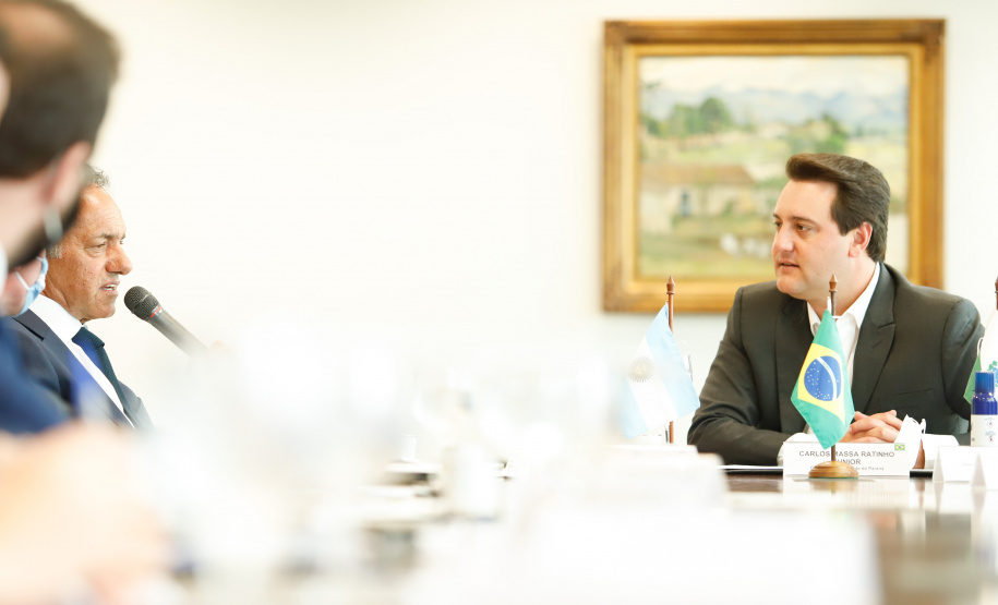 Governador apresenta corredor bioceânico a embaixador da Argentina
Foto: Rodrigo Felix Leal