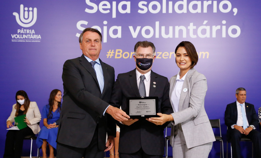 Iniciativa é do Ministério da Cidadania. CHT teve três premiações: primeiro lugar na categoria de unidade hospitalar com maior número de horas de atividades, equipe com maior quantidade de horas de trabalho voluntário e voluntária destaque.
Foto: Isac Nóbrega/PR