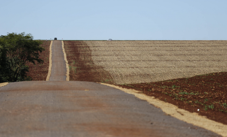 Palotina - 28-10-2020 - Alto Santana - Palotina - 28-10-2020 - Pavimentacão em Pedra Poliédrica na KD-131 em Palotina -Foto : Jonathan Campos / AEN-Foto : Jonathan Campos / AEN