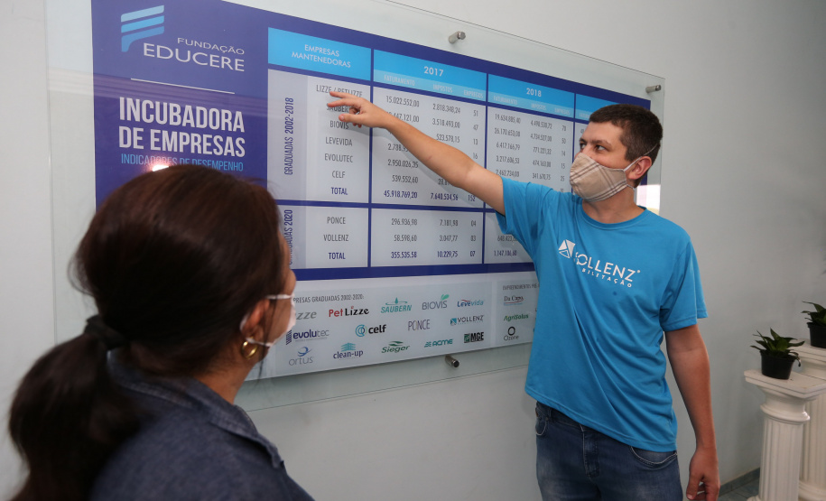 FEITO NO PARANA - Fundaçao Educere  e? uma incubadora de empresas de base tecnológica diferenciada pelo ambiente e network colaborativo em Campo Mourao. Entrevista com diretora Lidia Mizote e  Jackson Bisi, Fundador da Vollenz e Presidente executivo da Fundação Educere 08/10/2020 - Foto: Geraldo Bubniak/AEN