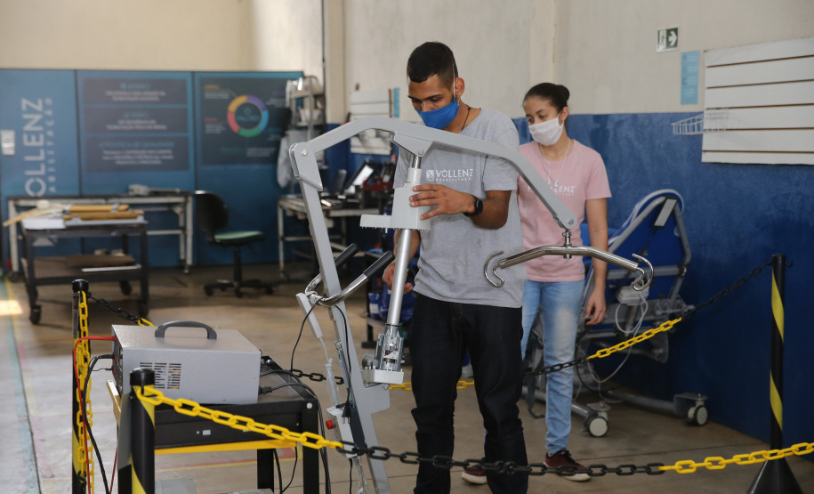 FEITO NO PARANA - Vollenz Reabilitação é uma empresa preparada para melhorar e otimizar a experiência dos pacientes e cuidadores durante o processo de reabilitação. Campo Mourao - 08/10/2020 - Foto: Geraldo Bubniak/AEN