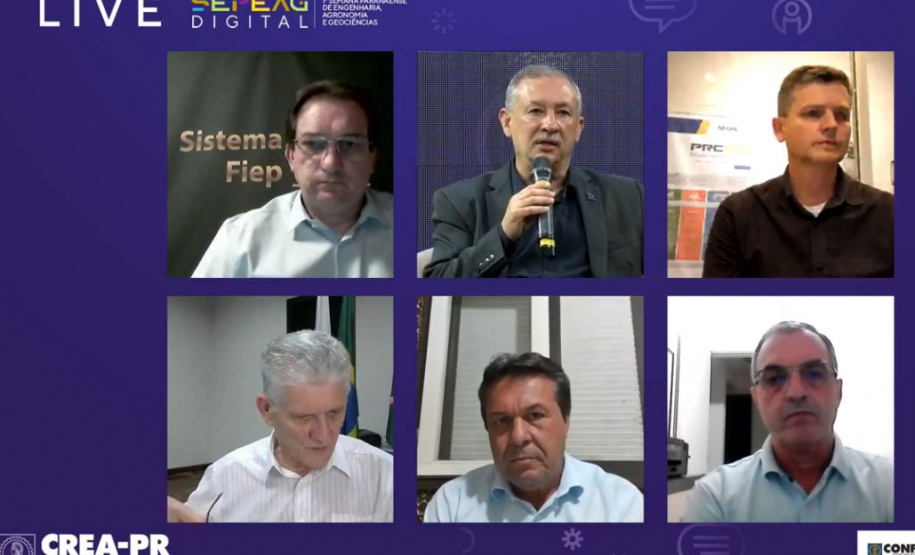 O planejamento dos municípios a longo prazo, de forma sustentável e voltado a cidades acessíveis para todos, foi citado pelo superintendente executivo do Paranacidade, Álvaro Cabrini. Ele participou do painel on-line “A Modernização Contínua do Estado Através da Engenharia”, realizado pelo CREA-PR.
Foto: SEDU