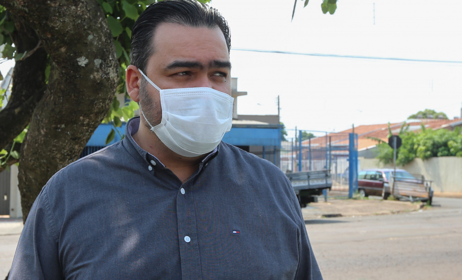 UBS Jardim Ideal Londrina A obra de reforma da Unidade Básica de Saúde (UBS) do Jardim Ideal em Londrina. Na foto, Secretário municipal de saúde, Felippe Machado14/10/2020 - Foto: Geraldo Bubniak/AEN