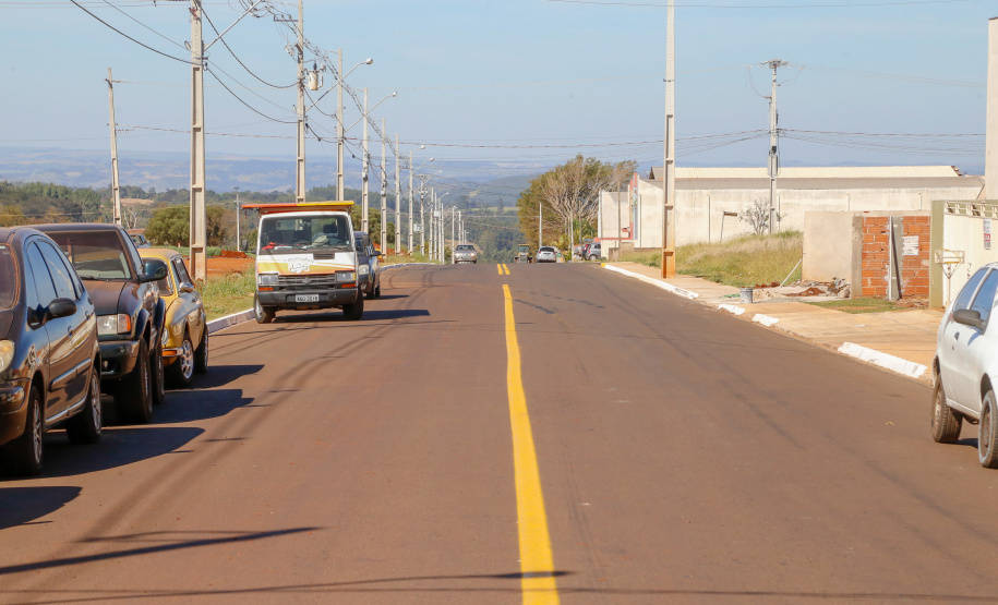 Pavimentação de Vias amplia o desenvolvimento em Apucarana.Foto Gilson Abreu/AEN