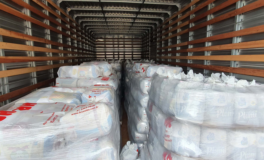 Defesa Civil leva mais de 5 mil cestas básicas e kits de higiene a comunidades indígenas. Foto: Defesa Civil
