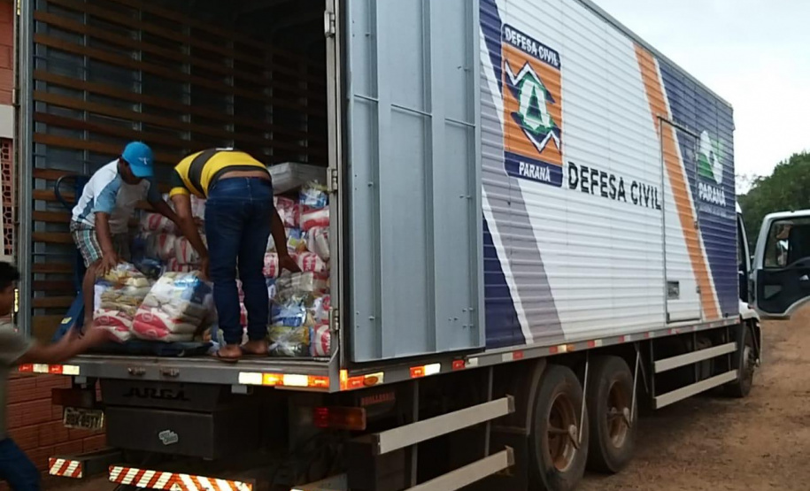 Defesa Civil leva mais de 5 mil cestas básicas e kits de higiene a comunidades indígenas. Foto: Defesa Civil