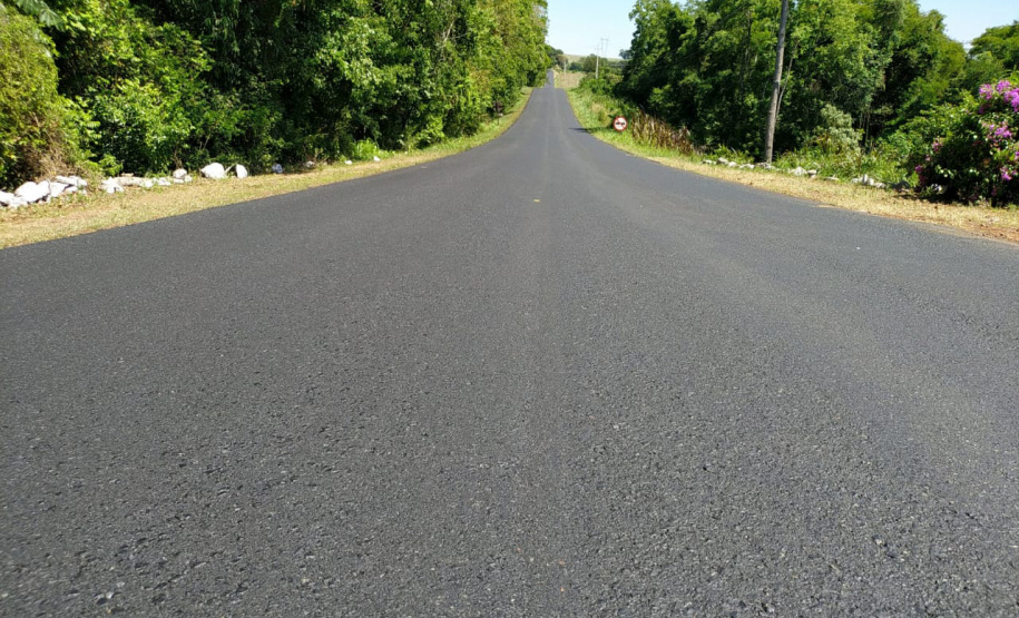 Serviços de conservação entre Dois Vizinhos e Cruzeiro do Iguaçu. Foto:DER