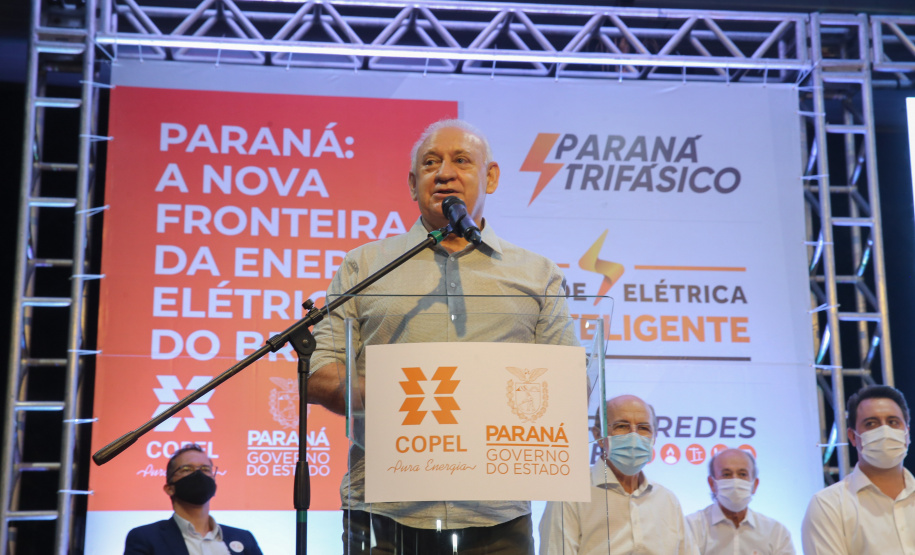 Copel Palotina O governador Carlos Massa Ratinho Junior e o presidente da Copel, Daniel Pimentel Slaviero, apresentam nesta quarta-feira (18), em Palotina, no Oeste do Estado, uma chamada pública para a contratação de energia proveniente de autogeradores, na CVale em Palotina.Palotina, 18/11/2020 - Foto: Geraldo Bubniak/AEN