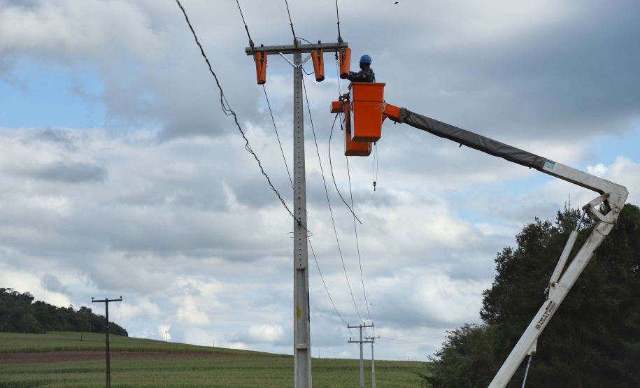 O programa Paraná Trifásico alcançou 2,5 mil quilômetros de novas redes de energia elétrica no Estado