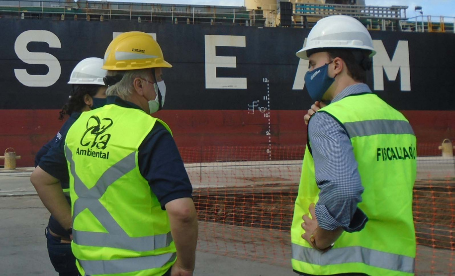 Portos do Paraná obtém 98% de aprovação no desempenho ambiental. Foto: Portos do Paraná