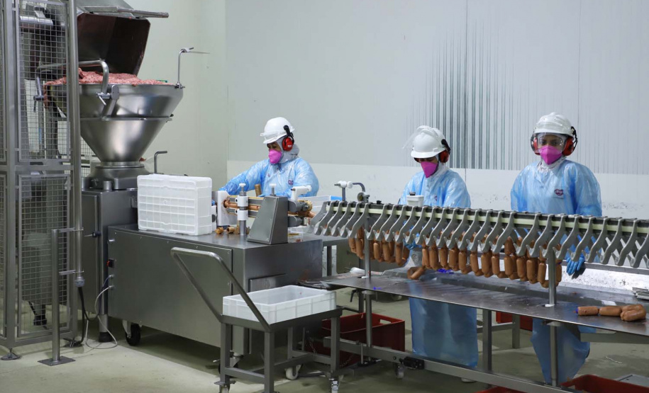 Com sede em Castro, a Alegra abate 3200 suínos por dia e produz cerca de 140 toneladas de produtos diariamente, o que leva a uma média mensal de 3300 toneladas de carnes industrializadas por mês.