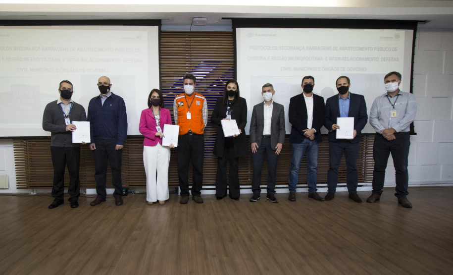 Sanepar apresenta protocolo de segurança de suas barragens na RMC. Foto: Sanepar