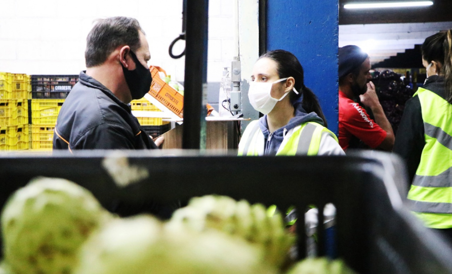 Orientação reduz contaminação por coronavírus na Ceasa Curitiba. Foto:Ceasa