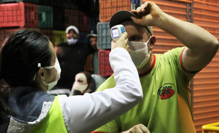 Orientação reduz contaminação por coronavírus na Ceasa Curitiba. Foto:Ceasa