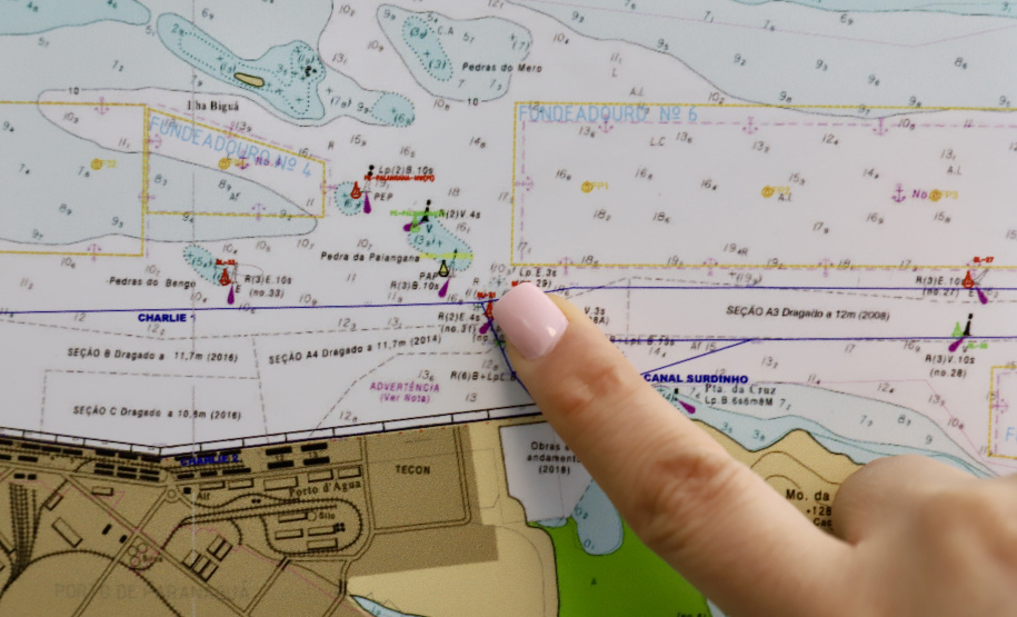 Portos do Paraná dá início ao projeto executivo para a obra de derrocagem.
Foto: Claudio Neves