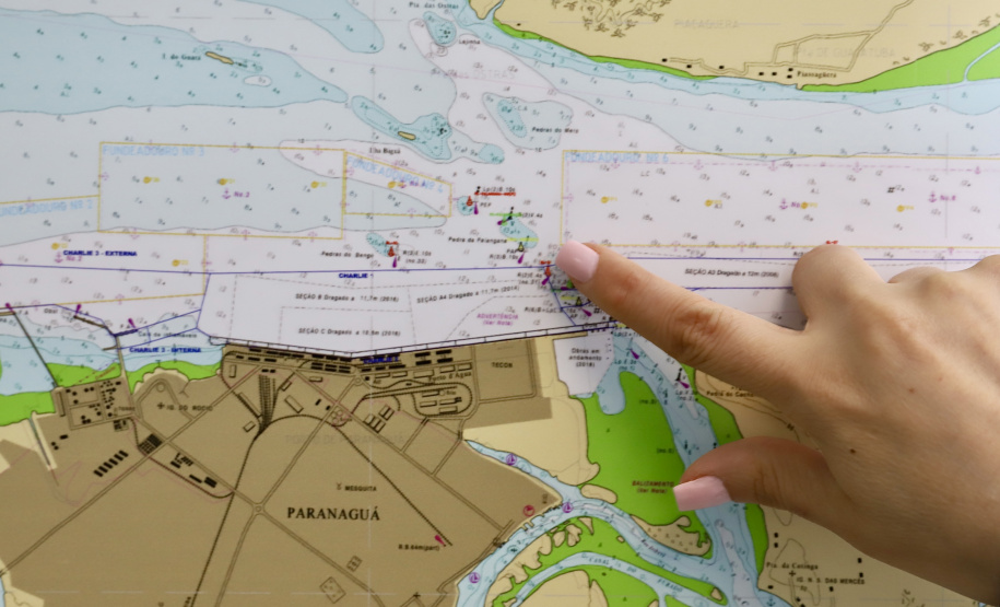 Portos do Paraná dá início ao projeto executivo para a obra de derrocagem.
Foto: Claudio Neves