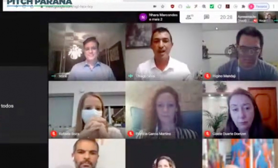 Soluções de empreendedorismo digital encerram apresentações do Pitch Paraná. Reprodução Youtube
