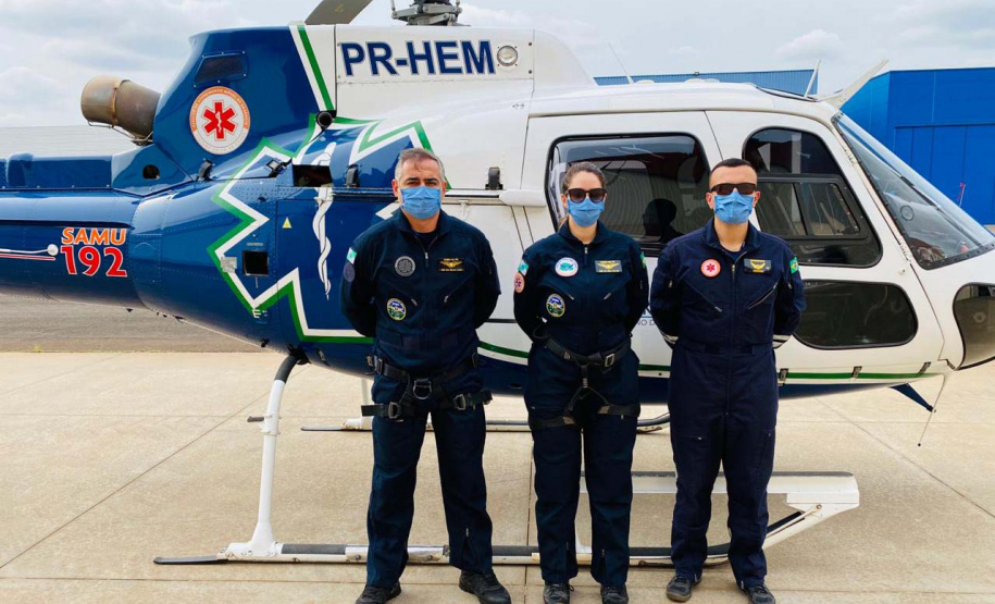Serviço aeromédico de Maringá completa quatro anos. Foto:SESA