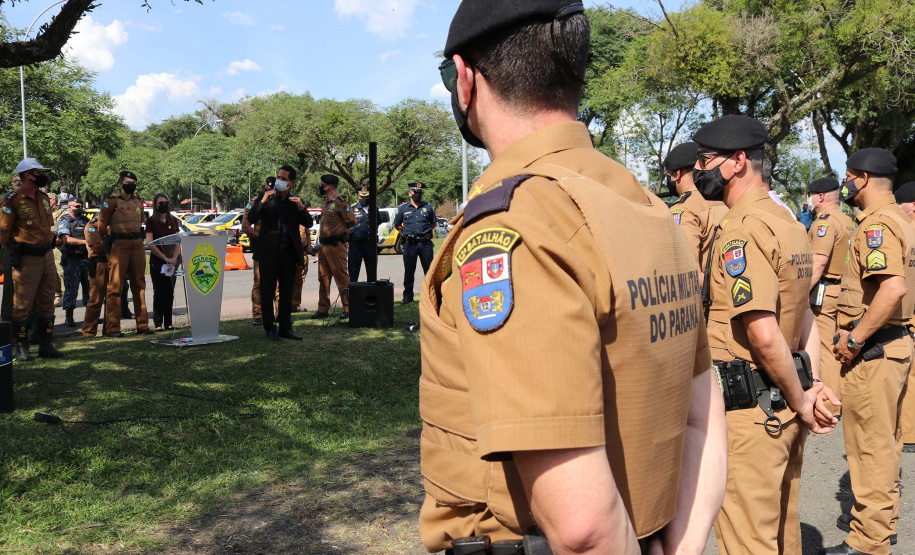 Polícias realizam megaoperação para prevenir e combater o crime. Foto: SESP