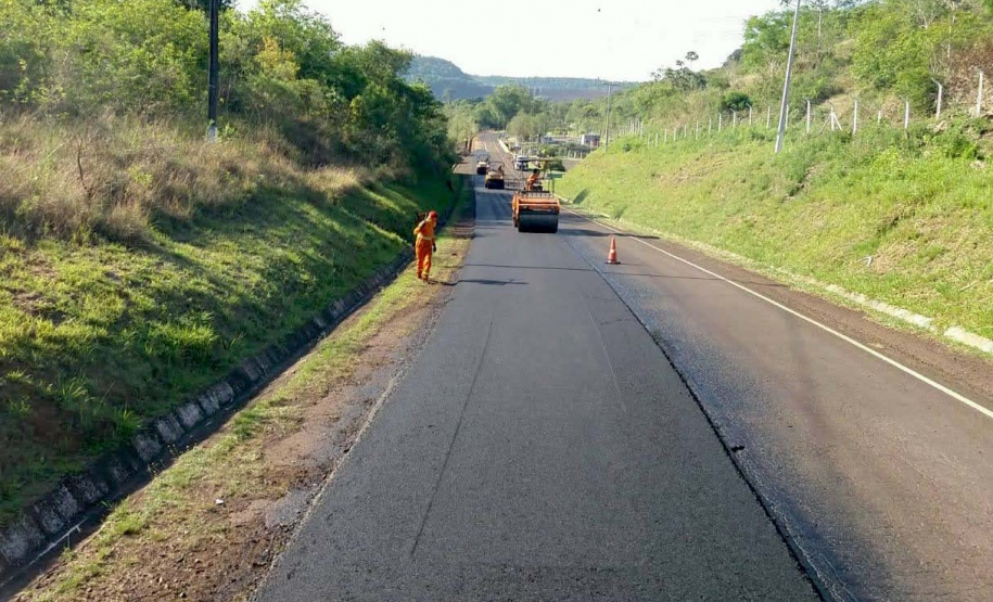 Rodovia do sudoeste recebe melhorias em trecho de 25,8 quilômetros.PRC-158. Foto:DER