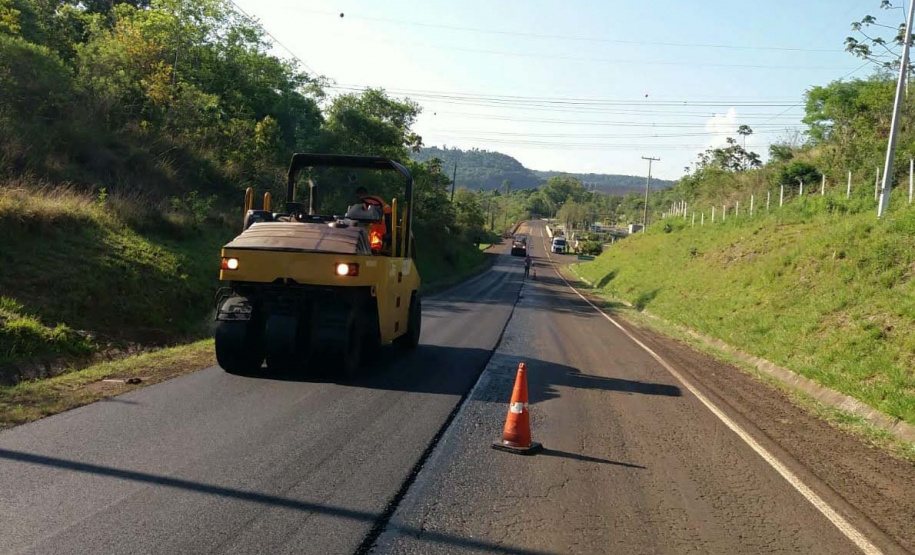 Rodovia do sudoeste recebe melhorias em trecho de 25,8 quilômetros.PRC-158. Foto:DER
