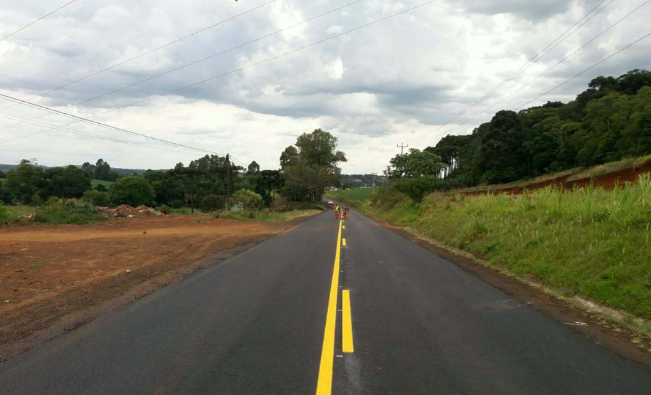 Rodovia do sudoeste recebe melhorias em trecho de 25,8 quilômetros.PRC-158. Foto:DER