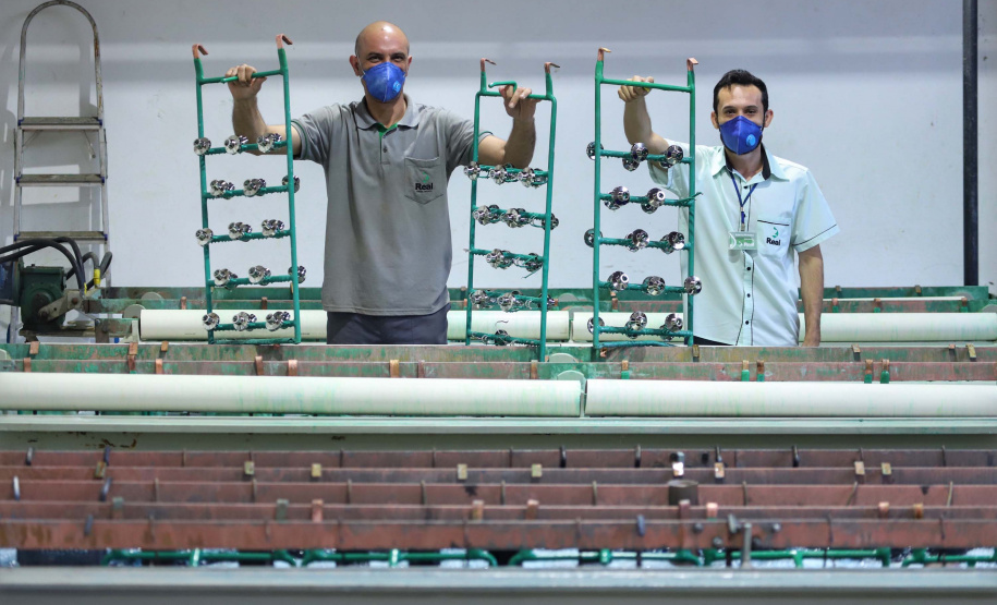 Fabricação de metais sanitários gera emprego e renda para Loanda e região. Foto: José Fernando Ogura/AEN