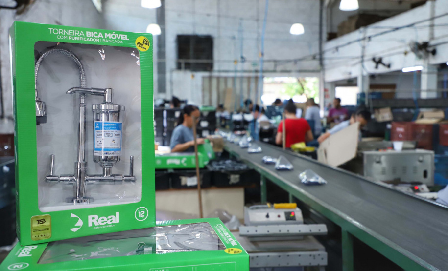 Fabricação de metais sanitários gera emprego e renda para Loanda e região. Foto: José Fernando Ogura/AEN