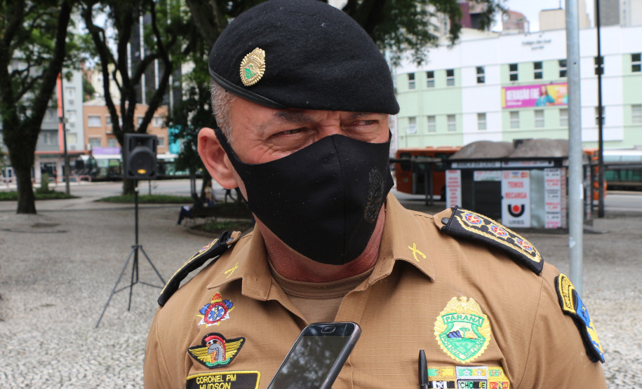 Curitiba, 07 de dezembro de 2020. Operação Natal. Foto: Entrevista Cel Hudson, Sub Comandante Geral da PMPR.