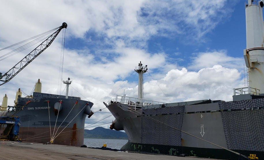 Exportações puxam o aumento de 9% na movimentação dos portos . Foto:Cesar Teixeira