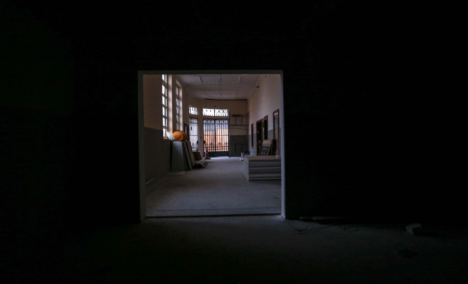 PALMEIRA - 02-12-2020 - OBRAS NO CINE TEATRO DE PALMEIRA - Foto: Jonathan Campos/ AEN