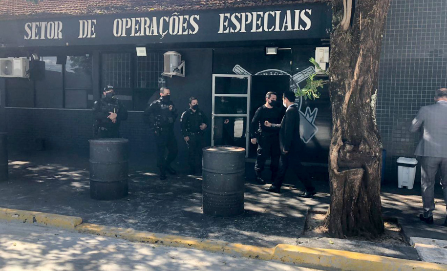 As obras nas unidades penais de Maringá foram concluídas e entregues quarta-feira (09), em solenidade com a presença do secretário estadual da Segurança Pública, Romulo Marinho Soares. Foram investidos R$ 2,2 milhões para revitalização, ampliação e melhorias na Penitenciária Estadual de Maringá, na Colônia Penal e Industrial e na Casa de Custódia – todas concentradas em um único endereço.
Foto: SESP