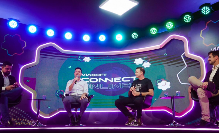 a abertura do Espaço Paraná Inovador da Viasoft Connect 2020, um dos eventos que compõem a programação da Semana da Inovação do Paraná, nesta quinta-feira (10), o chefe da Casa Civil, Guto Silva falou sobre o papel do governo nesse processo. Foto: Casa Civil