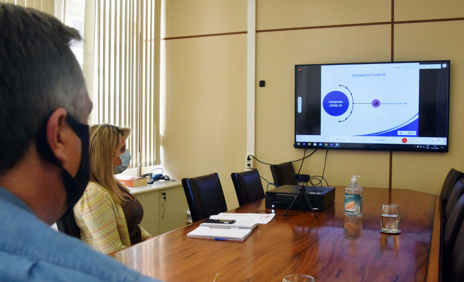 Sesa participa de reunião com MS sobre o Plano Preliminar de Vacinação contra a Covid-19. Foto:SESA