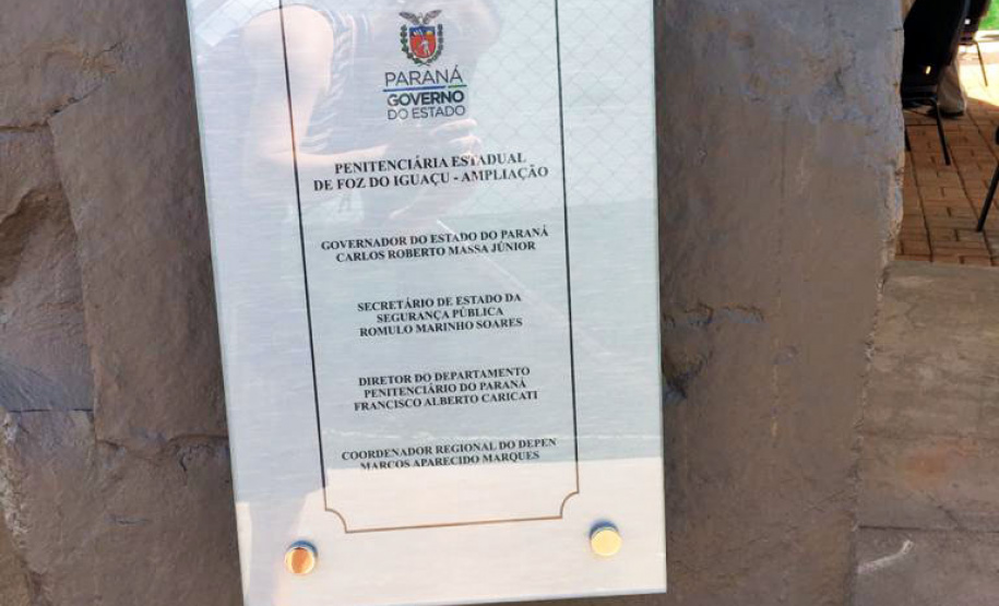 Governo do Paraná inaugura ampliação da Penitenciária de Foz do Iguaçu I, no oeste do estado. Foto:SESP